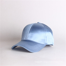 Custom Blue Satin Baseball Cap